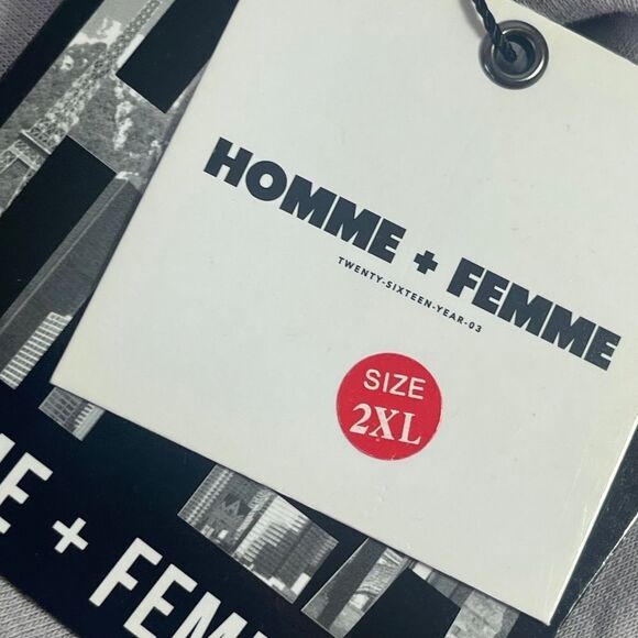 HOMME + FEMME LA Grey Triple Layer Tank Top NWT Sz XXL - Picture 4 of 8